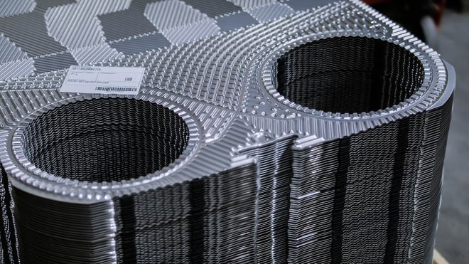 Heat exchanger plates